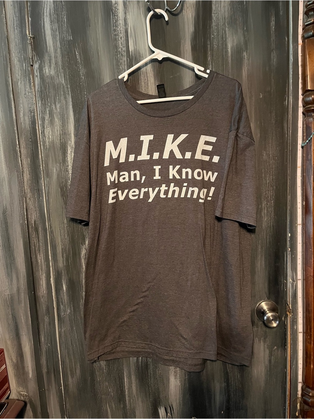 Gildan Charcoal M.I.K.E. Graphic Tee - White Print